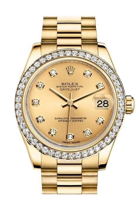 rolex datejust 31 diamant|Rolex Datejust 31 yellow gold.